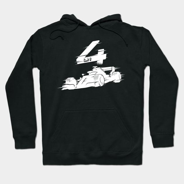 We Race On! 4 [White] Hoodie by DCLawrenceUK